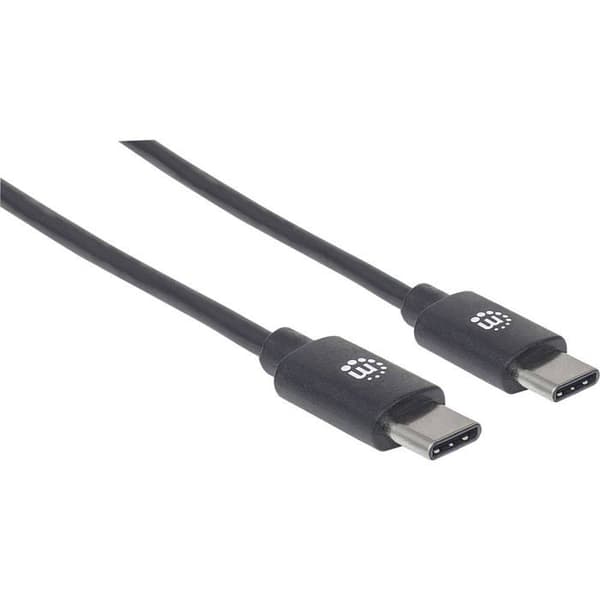 Manhattan USB 2.0 USB-C® han til han kabel 0,50 m sort 354868