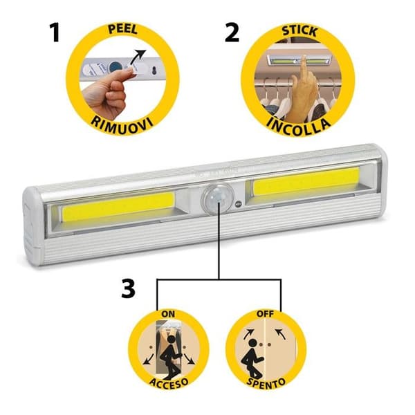 Møbelbelysning - SMARTY: mini LED-stripe med bevægelsessensor