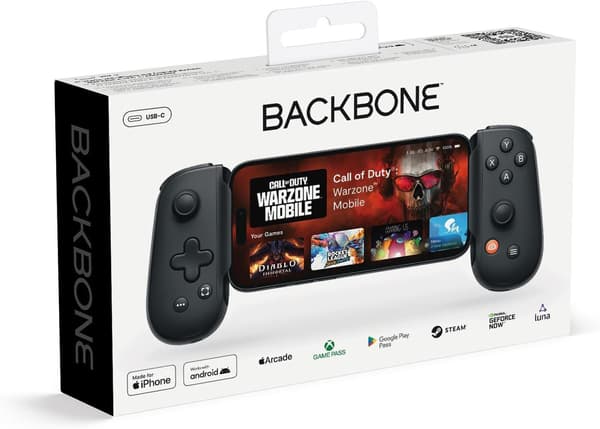 Spelkontroll - Smartphone (iPhone / Android) - Backbone One - USB-C - Svart - AAA-spel / Mobil plattform