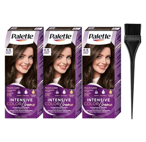 Schwarzkopf Medium Brown N3 Palette - Permanent Color - Set med 3