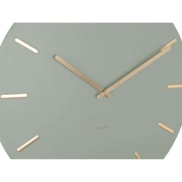 Väggklocka - KARLSSON - Charm - 45 cm - Grön/Guld - Modernt design