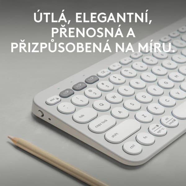 Logitech Pebble Keyboard 2 K380s, benvit - CZ/SK