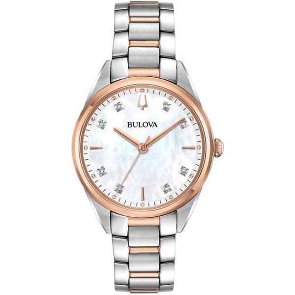 BULOVA Analogisk Armbåndsur til Kvinder i Rustfrit Stål - 98P183