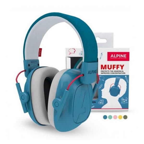 Alpine Muffy Barn Anti-Noise hjälm Blå