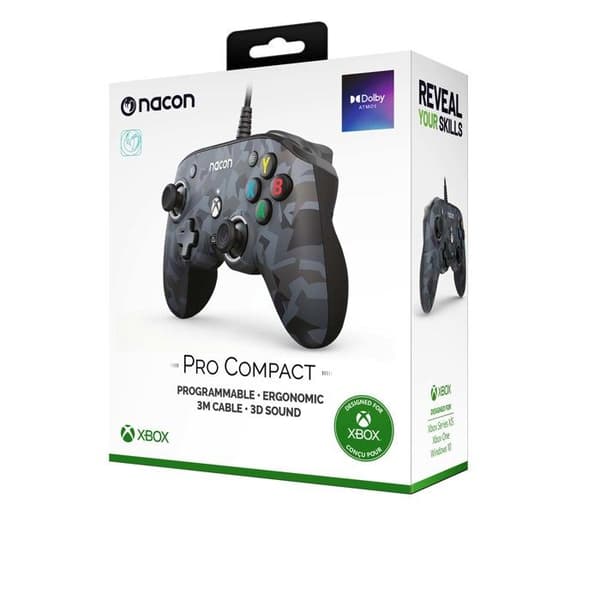 Spilcontroller - NACON - Pro Compact Controller - Camo Urban - Trådløs - Tilpasselig
