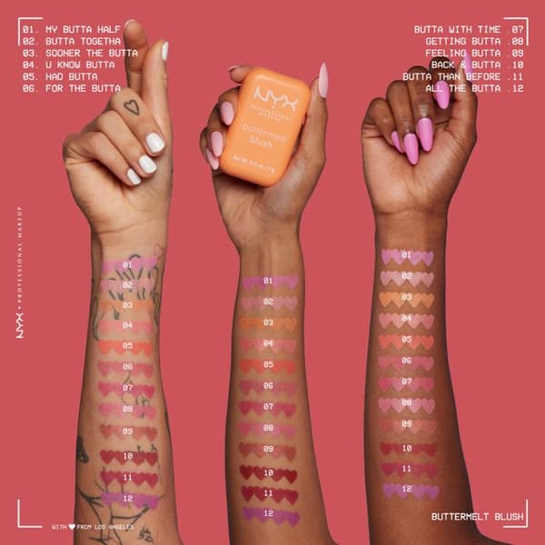 NYX Professional Makeup Buttermelt Blush Blush MIN HALV