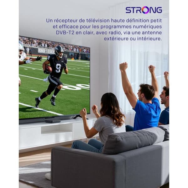 STRONG - SRT420 - Streaming Box Android TV + TNT 4K UHD - Wifi 5 - Bluetooth - Chromecast - Google Assistent - Dolby Audio/Vision