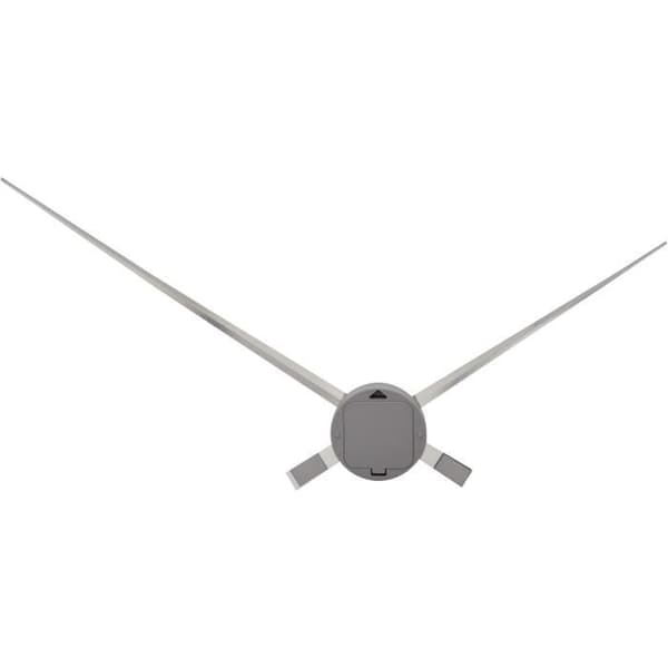NEXTIME Hands vægur - Aluminium - Sølv Ø 85cm