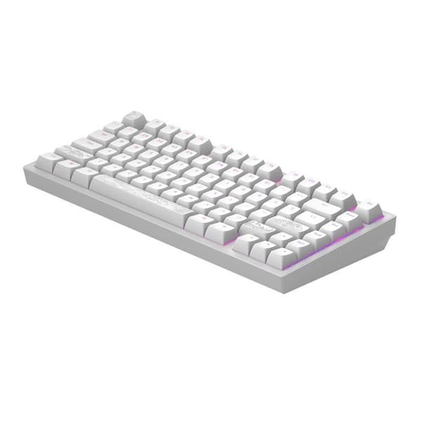Mechanical keyboard - DARK PROJECT - ALU Terra Nostra - White - Durable PBT - Software customization