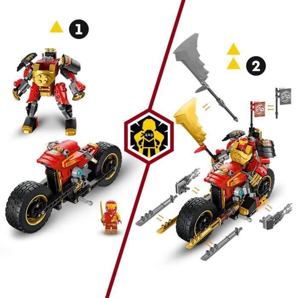 LEGO® NINJAGO 71783 Kais robotmotorcykel – Evolution, Ninja Legetøj, Robotfigur