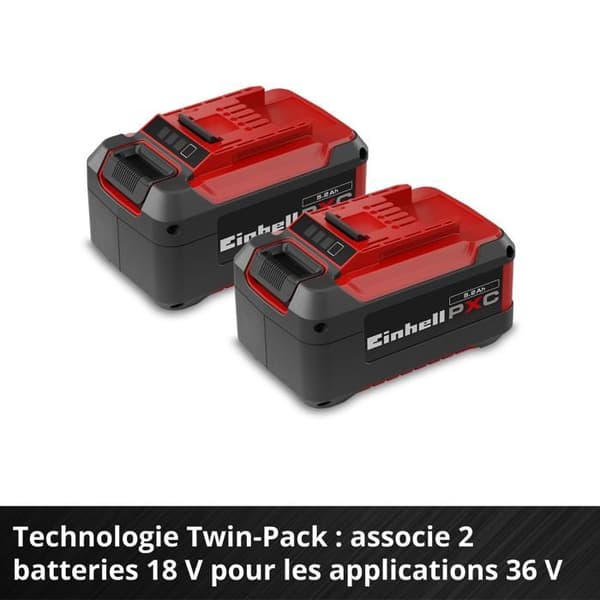 Einhell Dobbelt batteri 5,2 Ah Twinpack PXC (Lithium-Ion, 18V, til alle Einhell PXC apparater)