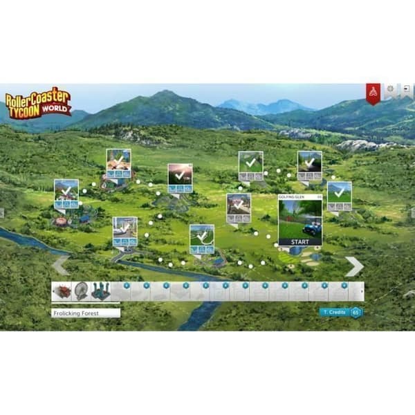 PC-spel - Atari - Roller Coaster Tycoon World Deluxe Edition - Simulering - Boxed version