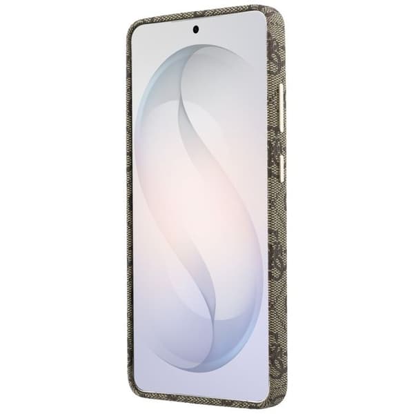 Coque Guess 4G Script MagSafe för Samsung Galaxy S26 - Brun