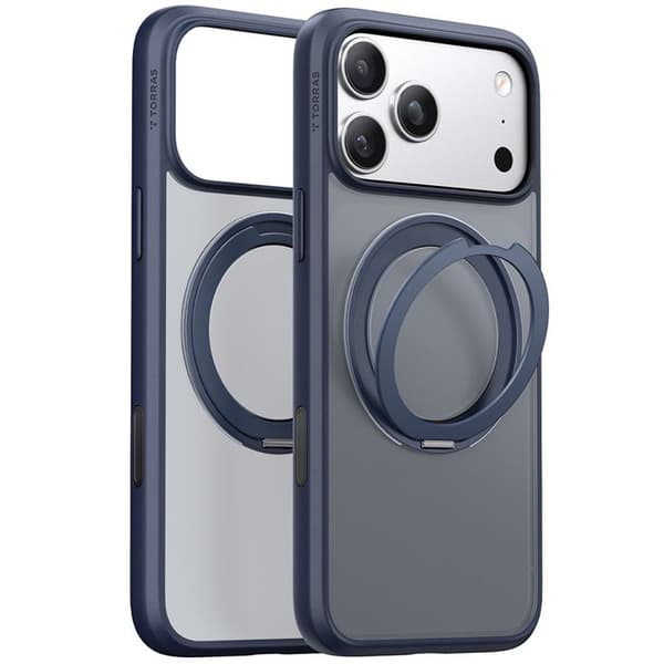 Coque Torras Ostand Pro MagSafe-serien för iPhone 17 Pro Max - Marinblå