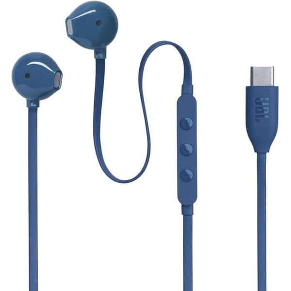 JBL Tune 305C Kablede Øretelefoner - USB-C - Hi-Res Support - Blå