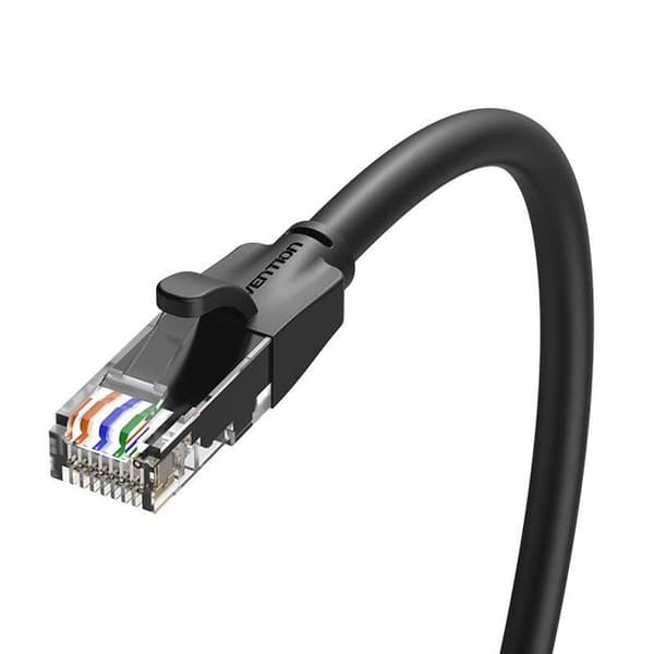 RJ45 Forbindelseskabel - VENTION - UTP CAT6 - 8 M - Hastighed 1000 Mbit/s - Sort