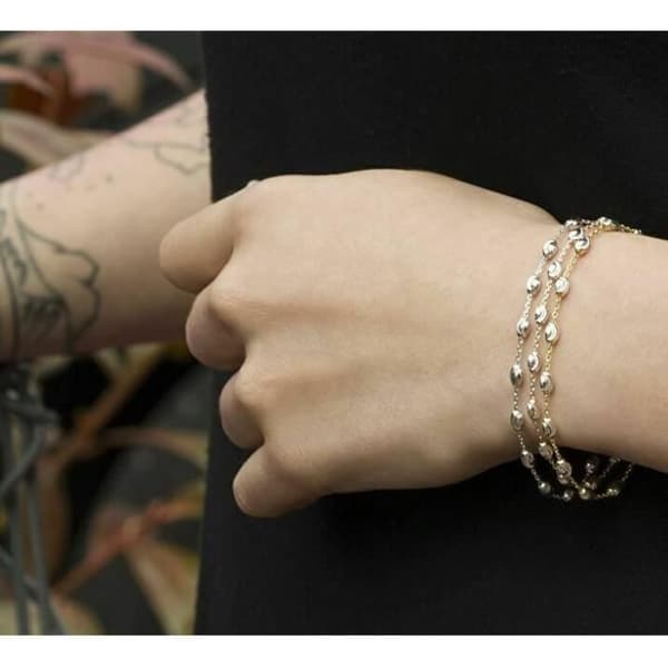 Armband - Beneto Agb605 - Bicolor - Guld - 18cm