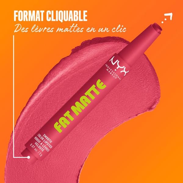 NYX Professional Makeup Fat Matte Læbestift Mat Cremet Pink Puff
