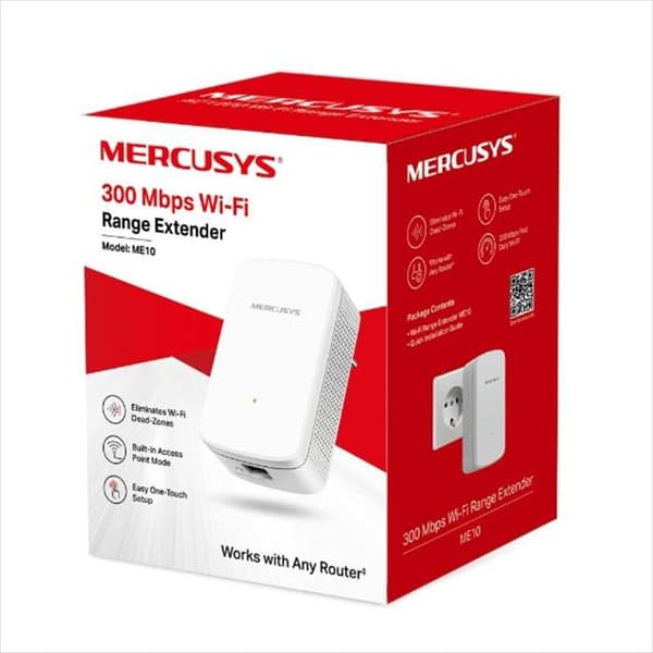 Mercusys ME10 300Mbps Enkeltbånds Netværksforlænger
