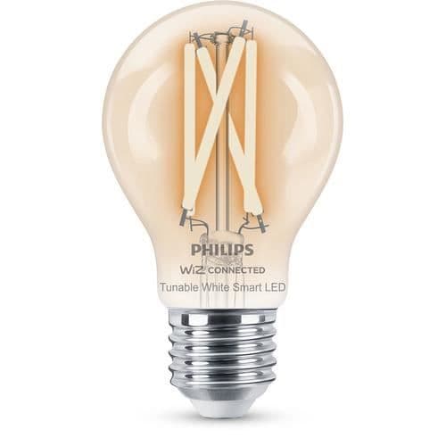 Intelligent LED-pære - PHILIPS - Filament Dråbe - 7W - Varm hvid - E27