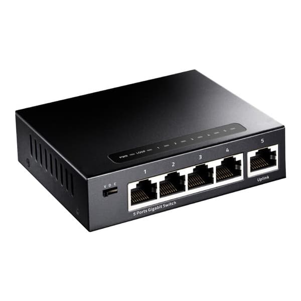 Gigabit Switch - Cudy - GS105 - 5 porte - Ikke administreret - Auto-MDI/MDIX