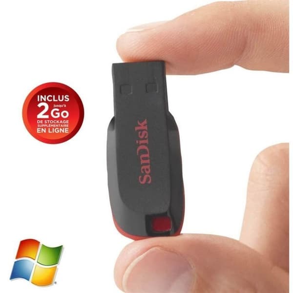 USB nøgle - SANDISK - Cruzer Blade - 16 GB - USB 2.0