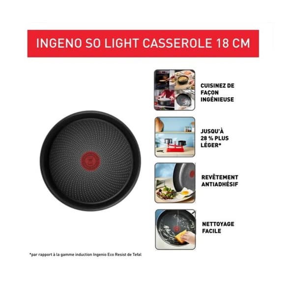 Tefal Gryde aluminium 18cm - L7232902