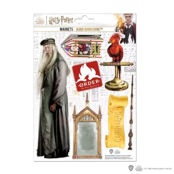 Skummagneter - Harry Potter Dumbledore - 7-pack - Vit - Dumbledore-mönster