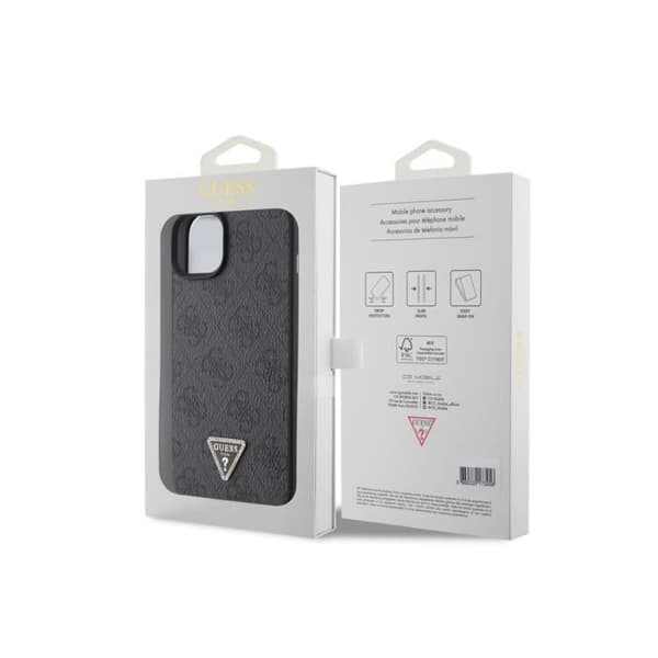 Cover til Apple iPhone 15 Triangle Strass 4G Guess Sort