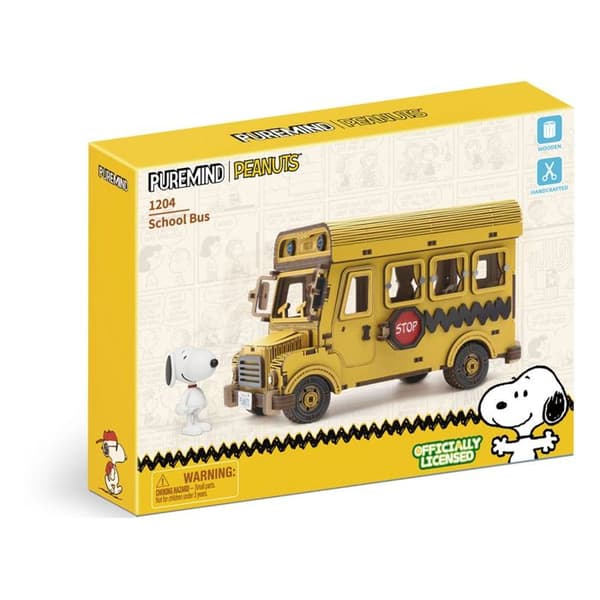Pantasy - Snoopy Puremind - Byggset Skolbuss