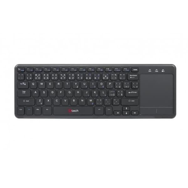 C-TECH WLTK-01, Trådløs, RF Trådløs, Membrantastatur, Sort