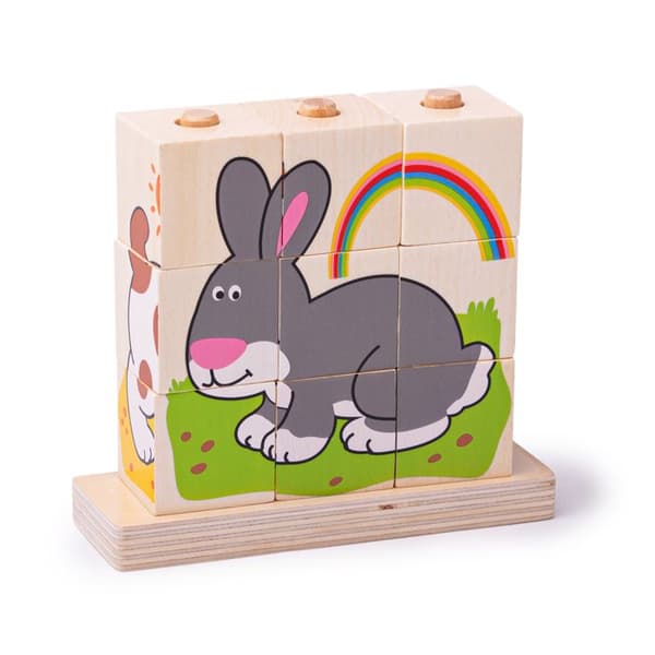 Bigjigs Legetøj Stableterninger (dyr)
