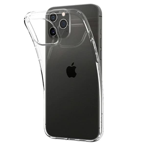 Cover til iPhone 12 Pro - Spigen - Liquid Crystal - Transparent - Blød - TPU