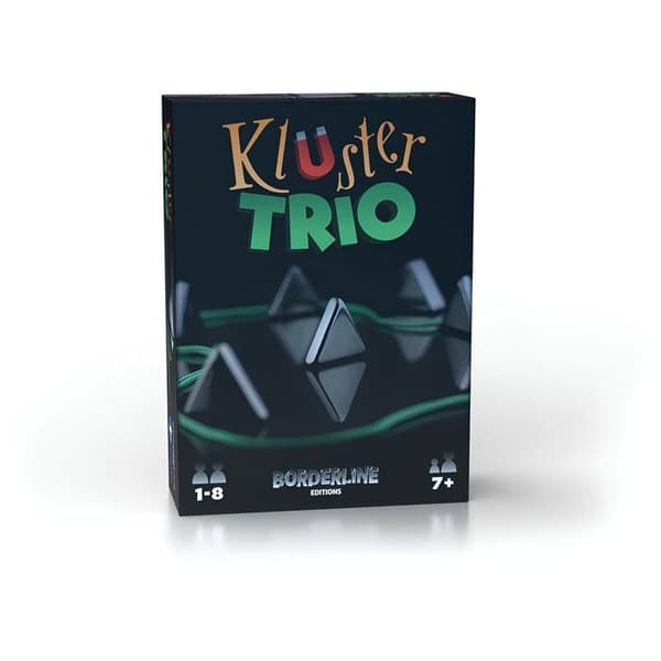 Färdighetsspel - BORDERLINE EDITIONS - Kluster Trio - Triangulära magneter - Från 7 år