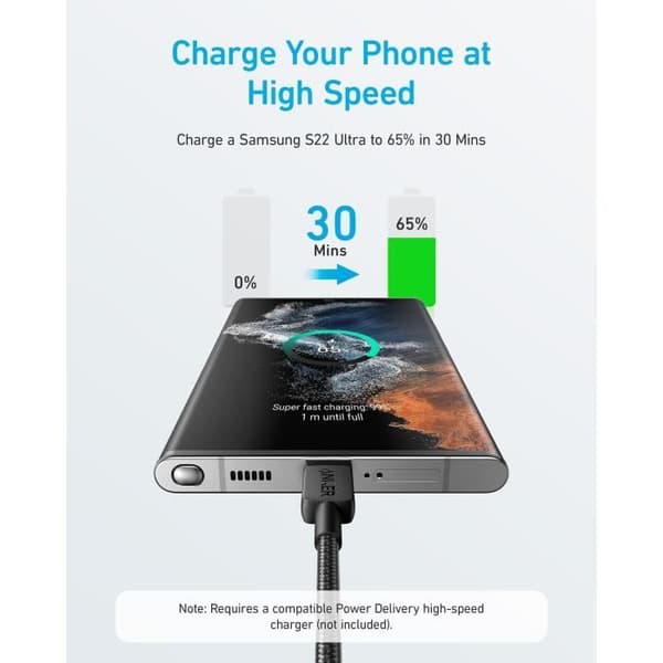 Anker-322-kabel - USB typ C