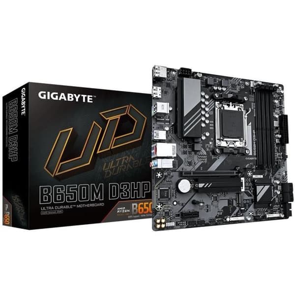 Bundkort - GIGABYTE - B650M D3HP - Socket AM5 - DDR5 op til 7600 MHz - 2.5 GbE LAN
