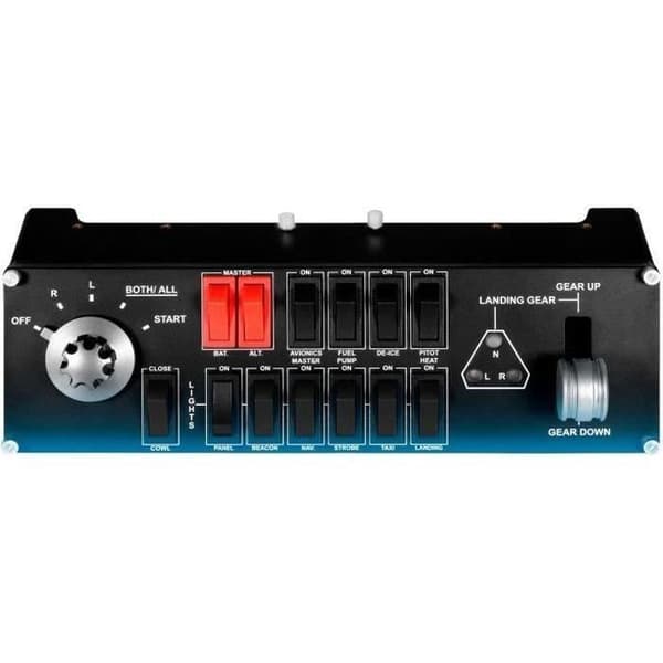 Switchepanel - Kablet - Saitek by Logitech G - Pro Flight switch panel - Kompatibel med PC - Sort