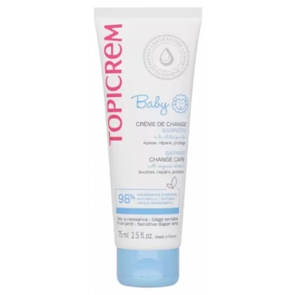 Topicrem Baby Crème de Change Lugnande Reparerar och Skyddar 75 ml