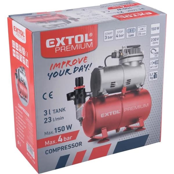 Compresor EXTOL PREMIUM, 150W, 8895301