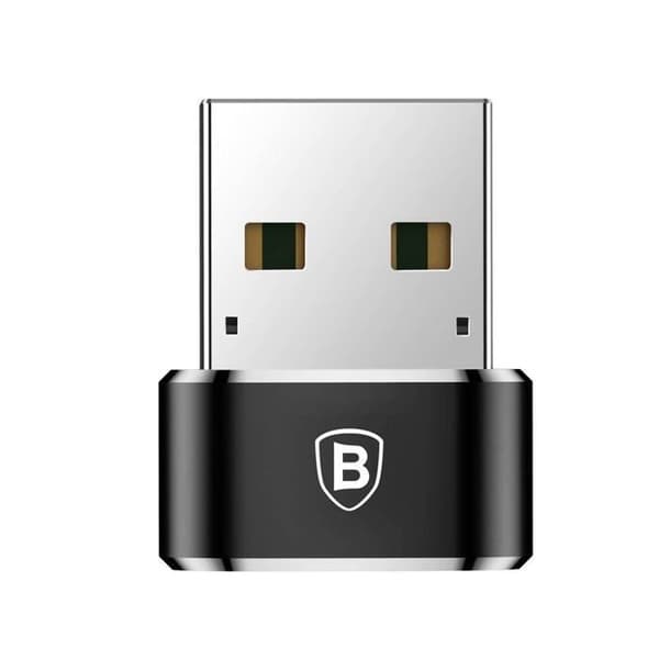 USB-C ADAPTER BASEUS - Sort - USB til USB-C stik