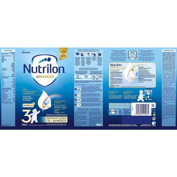 Nutrilon 3 Advanced Vanilje Børnemælk 800 g, 12