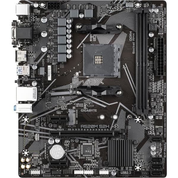 Bundkort - GIGABYTE - A520M S2H - Micro ATX - Socket AM4 - DDR4 op til 64 GB