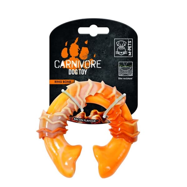 MPETS - Kædeleg CARNIVORE Ring Bone M - Bacon Smag