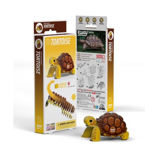 Uddannelsesmodel - Eugy 3D - Skildpadde - Genbrugspap - Fra 5 år