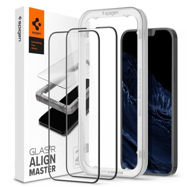 Skærmbeskyttelse - AlignMaster - iPhone 12 Pro Max - Hærdet glas - 2 pak - Ridsefast