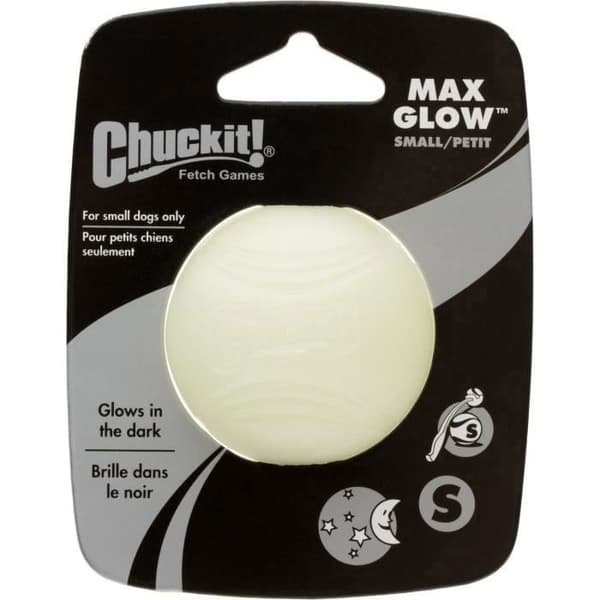 Lysende Bold - Chuckit - Max - Naturlig Gummi - 4.8Cm - Lille