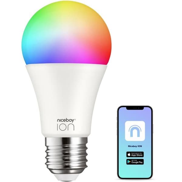 Niceboy SmartBulb RGB E27, 12 W