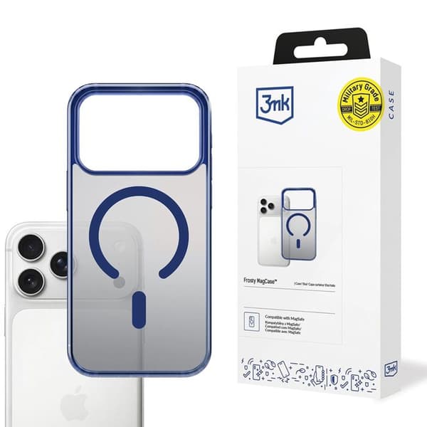 3mk Frosty MagCase til iPhone 17 Pro - Blå