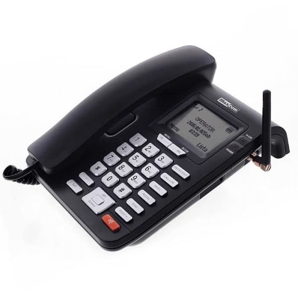 Fastnettelefon - MAXCOM - MM28D - Sort - 300 kontakter - Indbygget højttaler