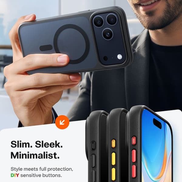 Coque Torras Guardian Magnetic Series til iPhone 17 Pro - Sort